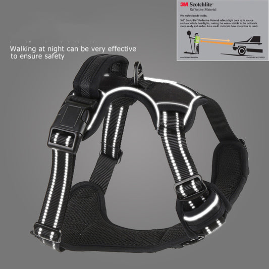 No-Pull Dog Harness - Breathable Reflective Vest for Comfortable Walks